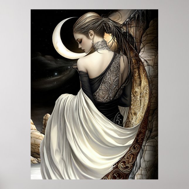 FD2 Enchanted Crescent Moon Goddess 8 Poster (Vorne)