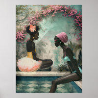 *~* FD2 Floral 2 Black Goddesses by Pool 12