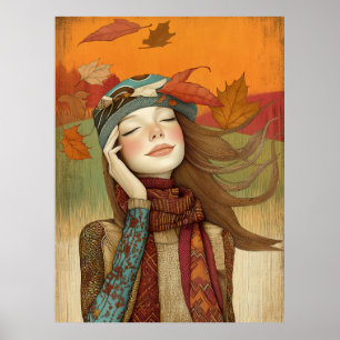 *~* FD2 Herbstlaube Girl Herbstreben 7 Poster