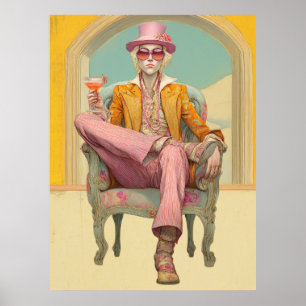 *~* FD2 Stilvolle Eclectic Boho MAN Cocktail 26 Poster