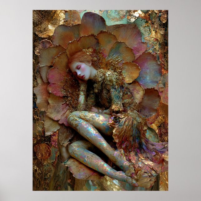 - FD2 Traumhaft Verzaubernde Fantasy-Muse Irisiere Poster (Vorne)