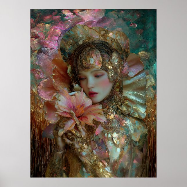 - FD2 Traumhaft Verzaubernde Fantasy-Muse Irisiere Poster (Vorne)