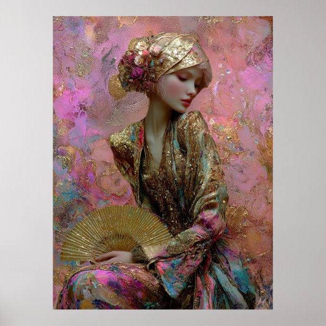 - FD2 Verzaubernde Fantasy Traumhafte Muse Irisier Poster (Vorne)