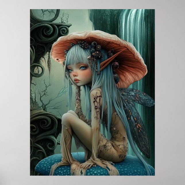 *~* FD3 30 Bezaubernde Forest Nymph Fantasy Poster (Vorne)