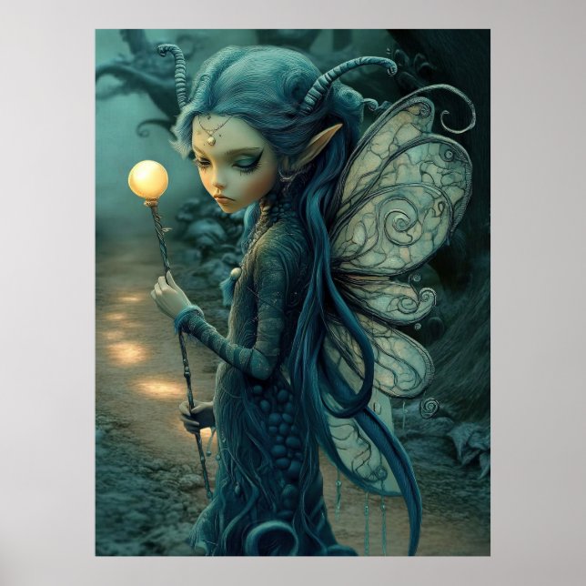 *~* FD3 37 Bezaubernde Forest Nymph Fantasy Poster (Vorne)