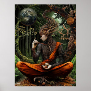 *~* FD3 Mystische FRAU Earth Keeper 27 Poster