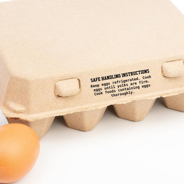 FDA-zugelassene Briefmarke | Safes Handling Egg Gummistempel (Von Creator hochgeladen)