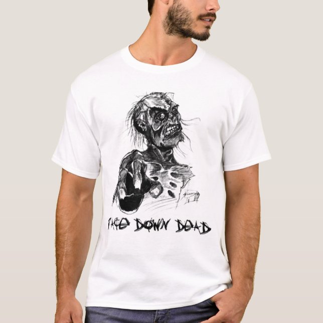 FDD B&W Zombie-Logo T-Shirt (Vorderseite)