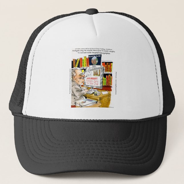 FDR Fireside Speech Funny Cartoon Geschenke & T-Sh Truckerkappe (Vorderseite)