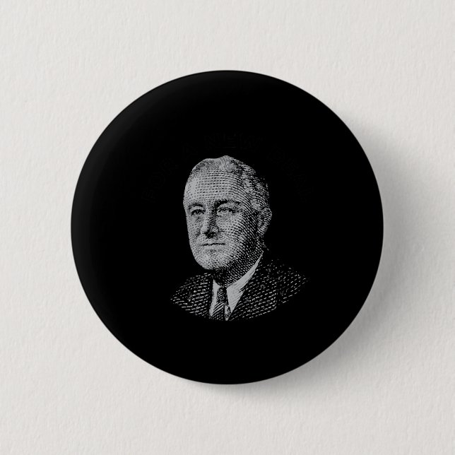 Fdr Neues Hemd Roosevelt Neu  Button (Vorderseite)