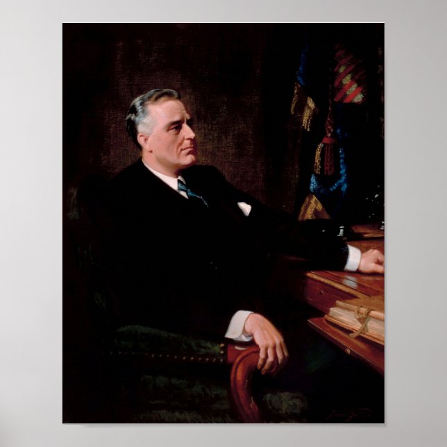 FDR-Offiziell-Portrait Poster (Vorne)