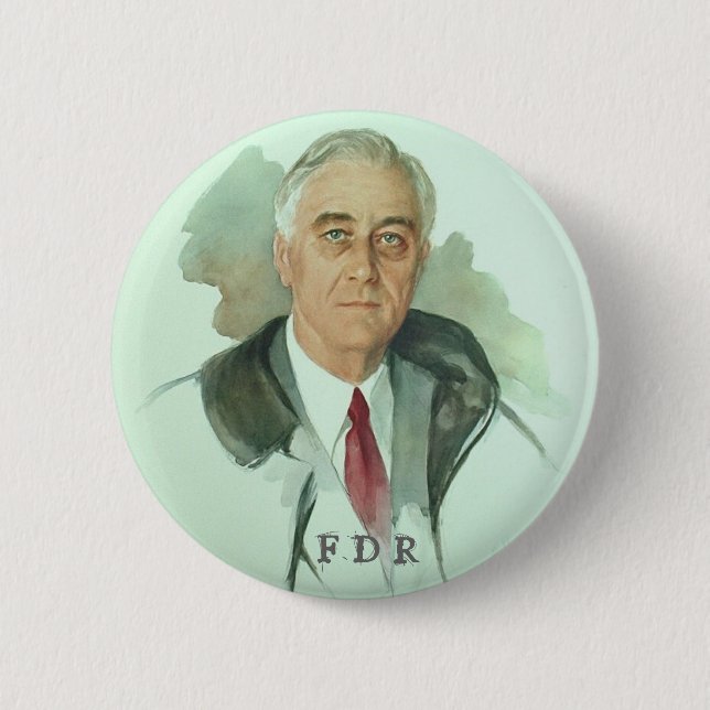 FDR-Porträt Button (Vorderseite)