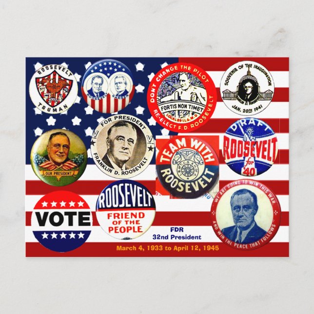 FDR - Postkarte (Vorderseite)