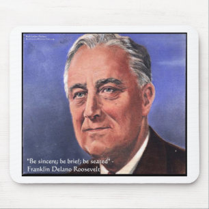 FDR (Roosevelt) "Be Brief" Bietergeschenke Mousepad