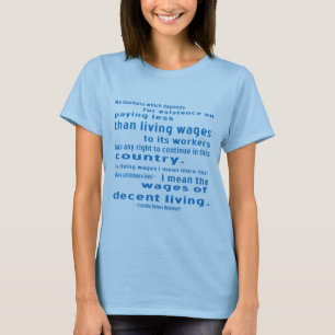 FDR über Löhne T-Shirt