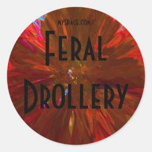 fdslamanderegg runder aufkleber