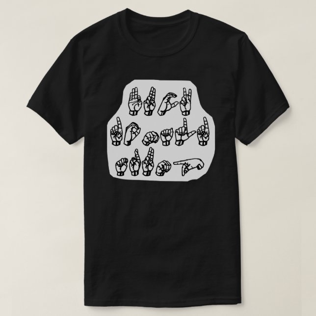 FDT ASL, amerikanische Gebärdensprache, Anti-Trump T-Shirt (Design vorne)