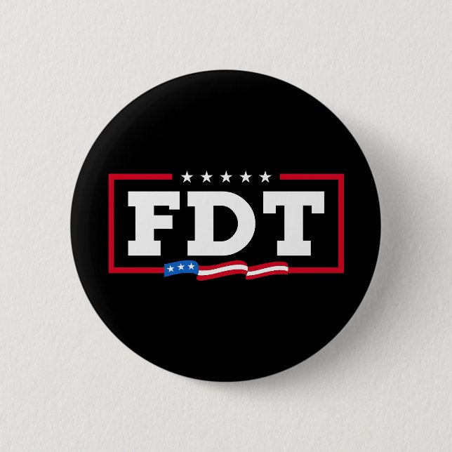 FDT Funny Anti Trump No-Trump Button (Vorderseite)