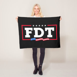 FDT Funny Anti Trump No-Trump Fleecedecke