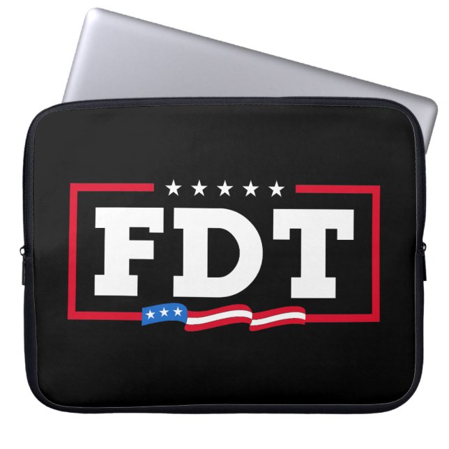 FDT Funny Anti Trump No-Trump Laptopschutzhülle (Vorderseite)