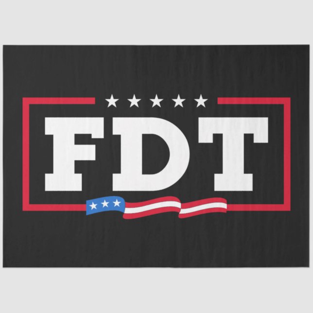 FDT Funny Anti Trump No-Trump Seidenpapier (Vorderseite)