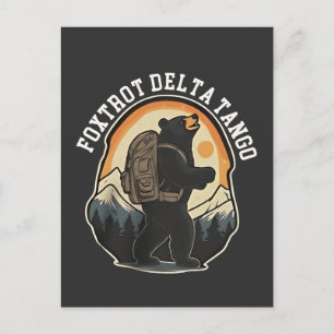 FDT Resist Bear Foxtrot Delta Tango Einladungspostkarte