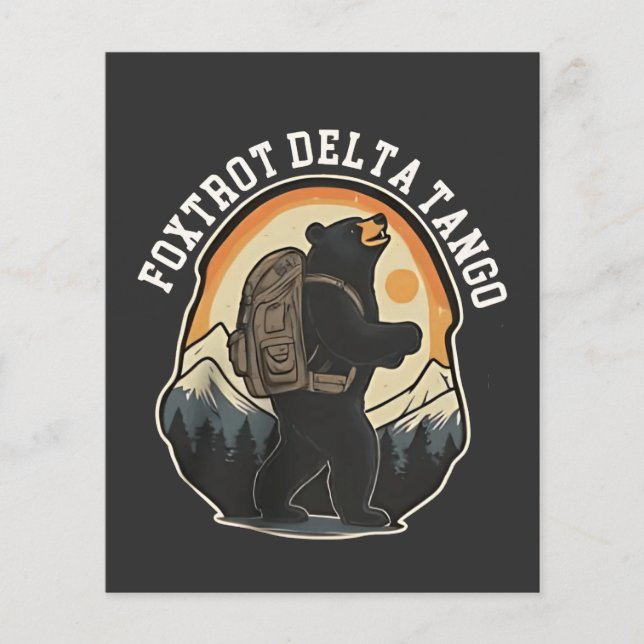 FDT Resist Bear Foxtrot Delta Tango Flyer (Vorne)