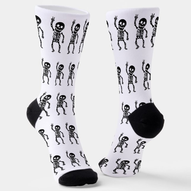FDT Trump Funny Anti Trump Skelett Socken (Gewinkelt)