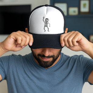 FDT Trump Funny Anti Trump Skelett Truckerkappe