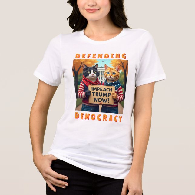 FDT verteidigt politische Freiheit Tri-Blend Shirt (Vorderseite)