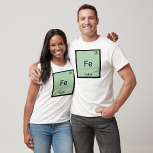 Fe - Fellini Lustige Chemie-Element-Symbol-T-Shirt T-Shirt