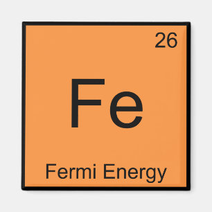 Fe - Fermi-Energie Lustige Chemie-Elementsymbol T Magnet