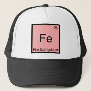 Fe - Feuerlöscher Funny Chemistry Symbol T-Shirt Truckerkappe
