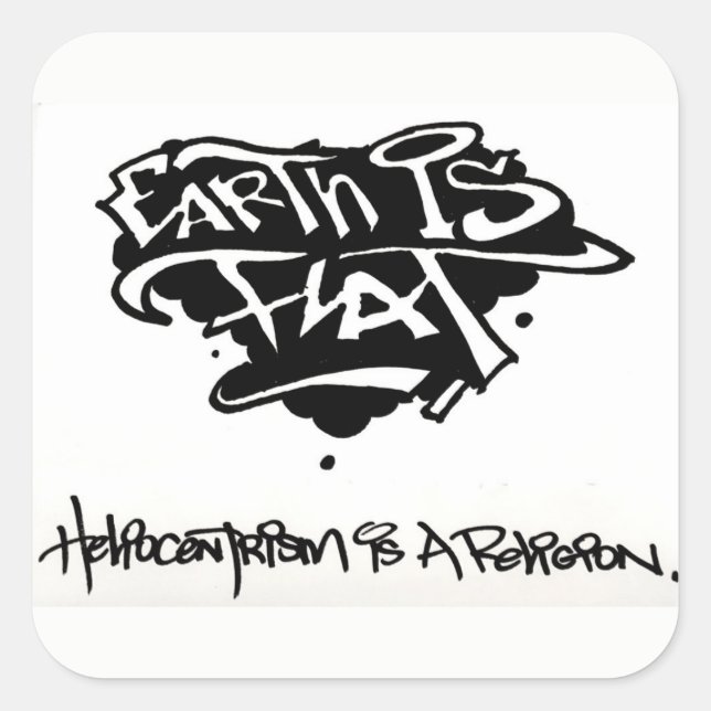 FE-Heliokult Quadratischer Aufkleber (Vorderseite)