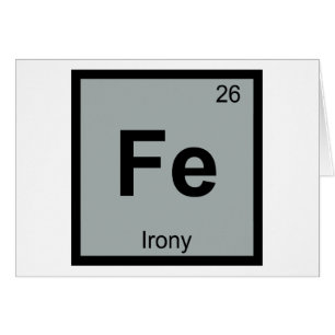 Fe - Ironie Chemie Periodensystem Symbol