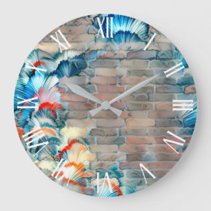 Feaaather Wall Art Collection Große Wanduhr