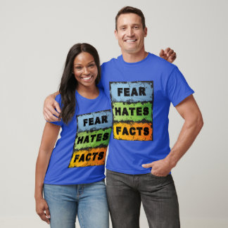 Fear Hates Facts - 12 Step OM Slogan Dark Shirt