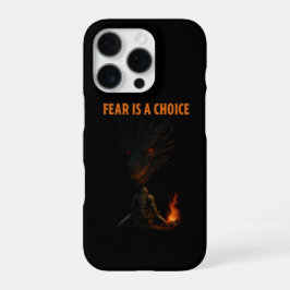 Fear Is a Choice | Motivational Fantasy iPhone 16 Pro Hülle