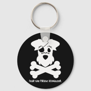 Fear the Pirate Schnauzer Schlüsselanhänger