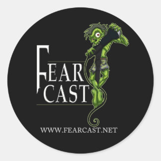 FearCast Harvey Logo Runder Aufkleber