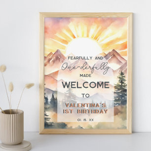 Fearful and Onederful Made First Birthday Poster
