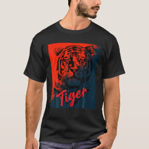 Fearless Animal Tiger Eye Tiger Face Tiger Head Bi T-Shirt