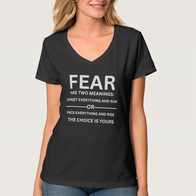 Fearless Entrepreneur Graduate Fear T-Shirt (Vorderseite)