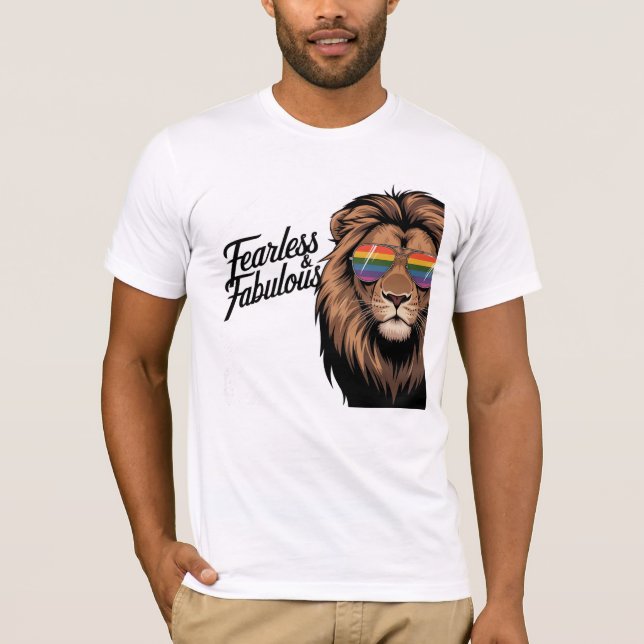 Fearless & Fabulous Pride Lion T - Shirt (Vorderseite)