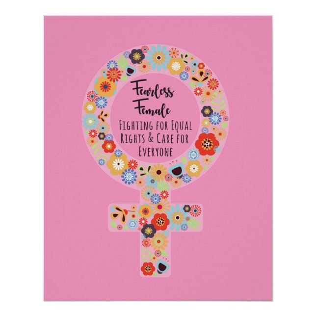 Fearless Female Pink Poster (Vorderseite)