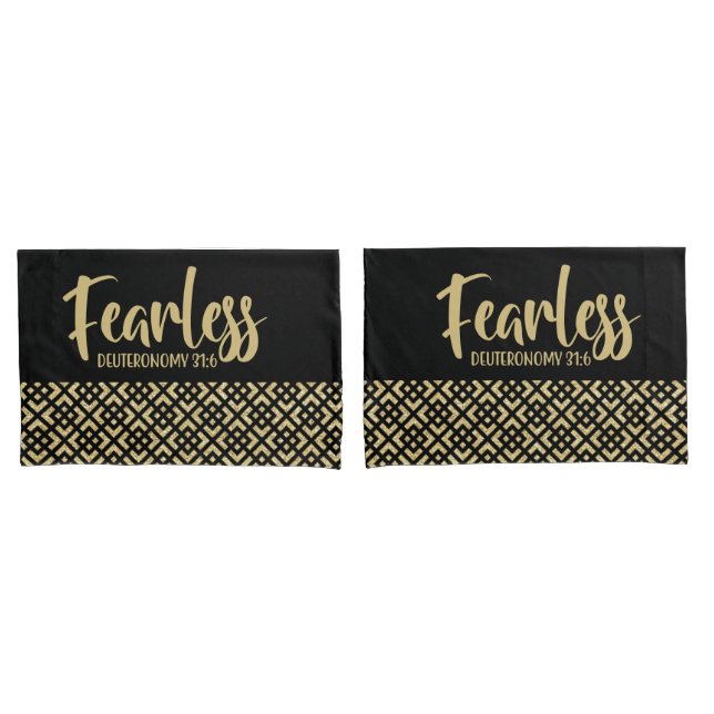 Fearless Geometric Muster Pillowcases Kissenbezug (Vorderseite-Set)