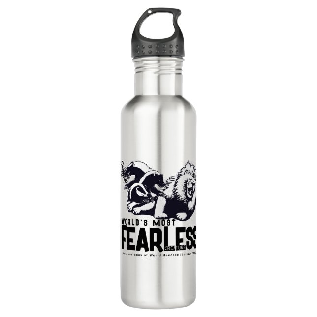 FEARLESS Honey Badger Edelstahlflasche (Vorderseite)
