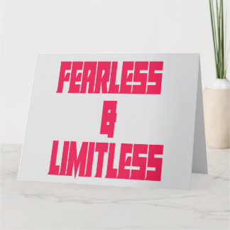 Fearless & Limitless Karte