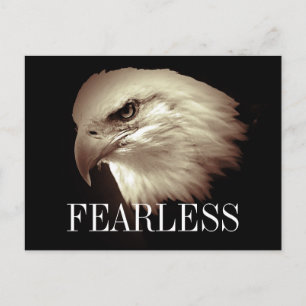 Fearless Motivierend Bald Eagle Postkarten