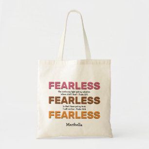 FEARLESS Psalms Inspiration PERSONALISIERT Tragetasche